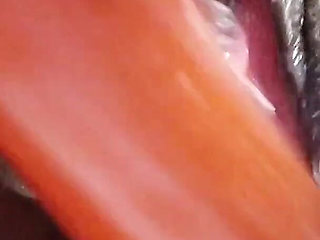 Closeup Pussy Creaming Pounding My Pussy with Big Dildo