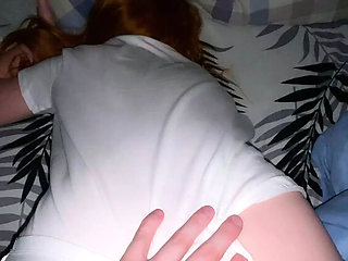 StepSis AmyHi Fucks Loud - Turn Up TV So Parents Don't Hear! - Big Ass Redhead Moans