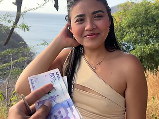 Beautiful Tourist Cheats On Her Husband With A Stranger For Money