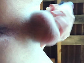 Pulsating Tight Asshole and Rubbing Cum on the Camera Lens