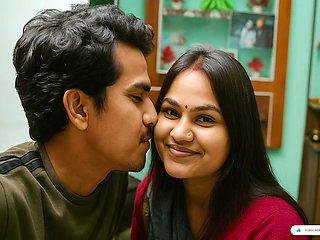 South Indian Milky Aunty With Her Kiss Romantic On Bed By -snapchat143