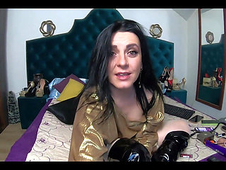 Golden Goddess Pleasures Herself Wet Solo on the Bed