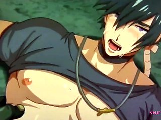 Warrior gets wrecked in raw anal sex by the whole horny pack