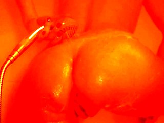 I wash my tender pussy in the bathroom