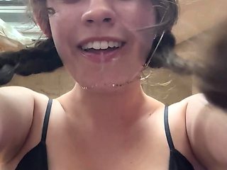 Big boobs milf masturbates with her dildo