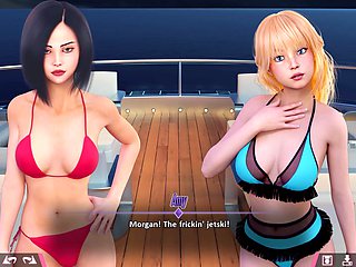 POV adventure in a wild porn game featuring a young redhead