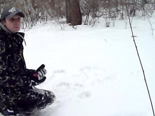 Outdoor Joy in the Snowbound Forest