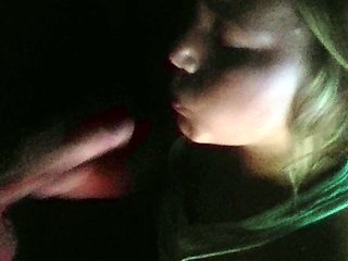 Amateur blonde teen sucks dick in hot pov blowjob sex tape