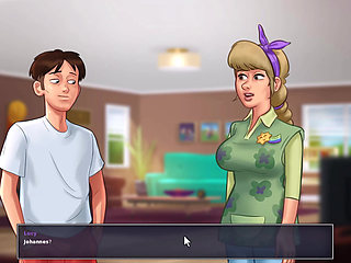 Summertime saga - sucking on jenny's boobs