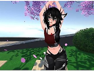 VR strip dance fun in virtual chat rooms