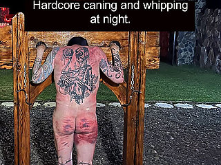 Hardcore Beating and Caning at Night by Two Merciless Dominatrixes Copy