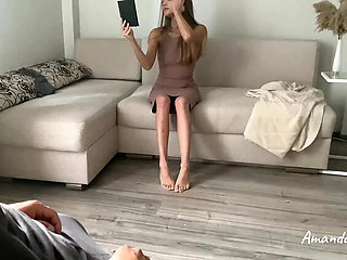 Neighbor Fucks Me While My Husband Watches - Cuckold Wife & Huge Cock