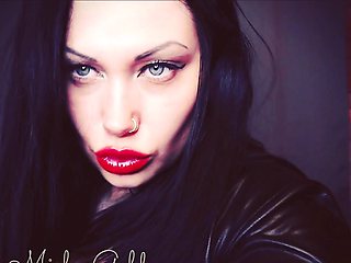 You Are Addicted to My Sexy Red Lips! You Are in Lust with My Hot Mouth. Watch Me Tease You with My Goddess's Tongue