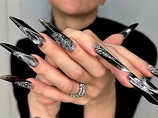 Long Nails, New Shape and New Length - Gothic Almond
