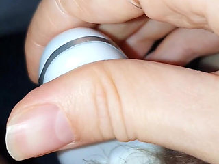 Masturbating