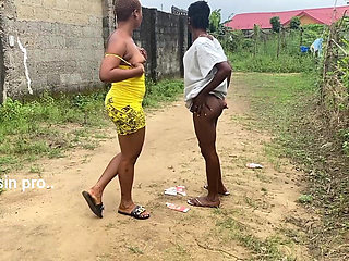 Naughty African Teen Showcasing Their Asses in Broad Daylight