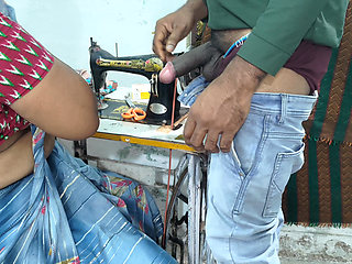 My Mother-in-law, a Tailor, Was Sewing Clothes, so I Had Sex with Her as if to Help Her.