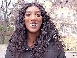 Slim Ebony Teenager 18+ Asia Rae Pickup And Nail For Cash - Ebony