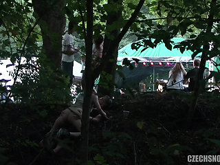 Czech Snooper 4 Festival Slut Fucked in Public During an Exhibitionist Hookup!