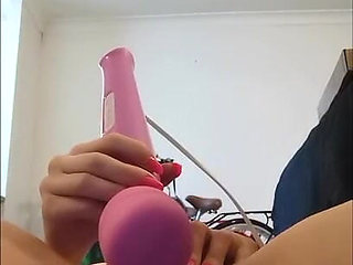MILF Vibrator Then Play with Sticky Cum