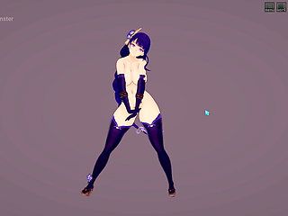 Busty Raiden Shogun Phut Hon Sexy Dance Hentai Animation