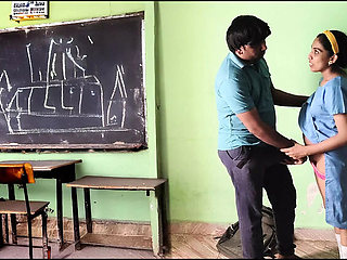 Hot Indian School Girl 18yo Fucks in Empty Classroom - Desi Teen Sex