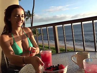 Jade Amber's Fantastic Day - You Join in on the Fun, Culminating in a Passionate Sunset