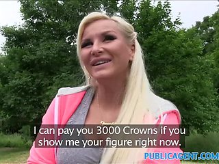 Public Agent featuring Jarushka Ross's rubbing clit video