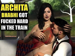 Desi Indian Housewife Archita Phukon Gets Fucked Hard by Stranger on Train - Hot Public Sex