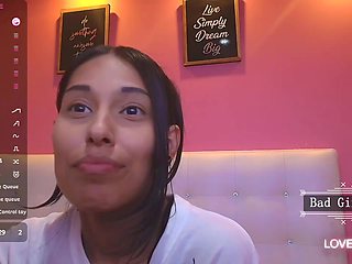 Very cute skinny latina teen sweet natural big tits show