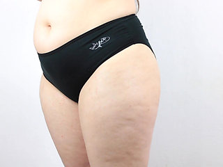 Try on plus-size panties under 2$, part 3