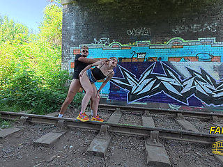 Alice Maze Fake Rail, Picked up and Fucked in Train Station