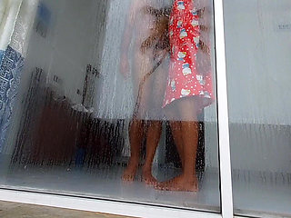 Step Sister Helps Me to Jerking off Went Wrong at Hotel Room - Hot Couple Sexy Brownis