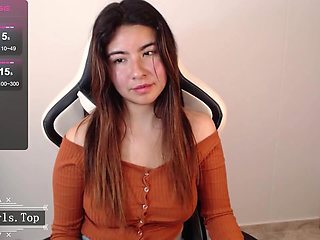 Super slim super cute big boobs teen babe cam show