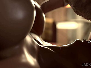 Big Tit MILF Blowjob Animation - Jackerman 3D Full Nelson Sex