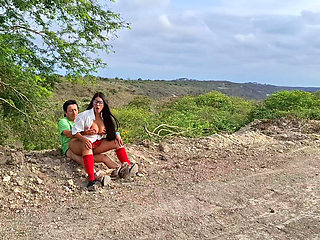 Perverted Old Peasant Finds a Beautiful Student in Uniform in the Countryside and Seduces Her to Have Sex with Her