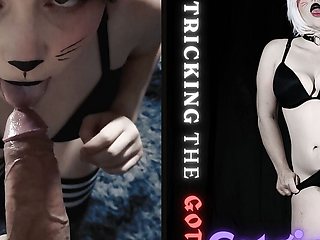 Tricking the Neko Slut Into Playing with Your Big Cock