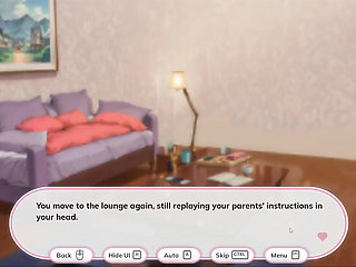 Alone with My Stepsister  Taboo Hentai Game  Ep.1 Seeing His Stepsis Panties Made Him Hard Right Away!