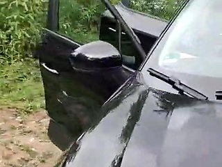 Curvy Angy was fucked properly from behind in the parking lot.