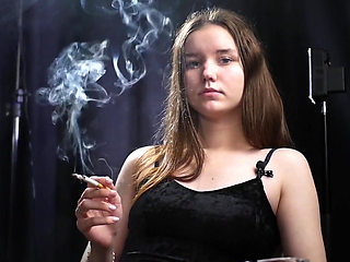 Sexy Studio Smoke Mood Elegant Brunette Vibes