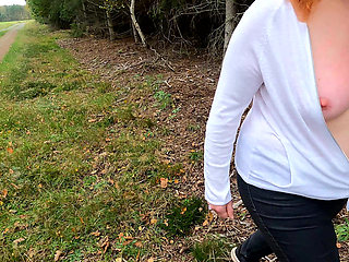 She Gets Tit Slapped During Hiking Tour