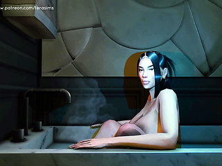 3D Curvy Latina Fingers Her Wet Pussy to Shaking Orgasm