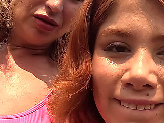 Wetting Jeans on a Bare Foot Hike Together