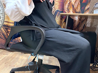 Watching Porn and Masturbating Arab MILF