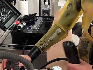 Tales From the Rubber-clinic: Milking, Blowjob, Fingering and Fuck