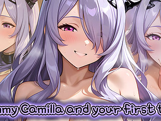 Mommy Camilla gives you the first orgasm with a real woman