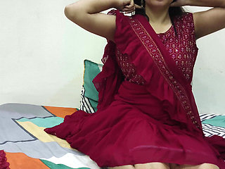 Hot Indian Saara Bhabhi Pussy Licking and Hard Fuck for Teaching First Sex to Devar.