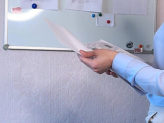 He Came All Over Her Sexy Ass in Her Office Pants