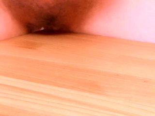 Horny Chubby MILF Rubs Table to Dildo Ride Ecstasy - Get Closer!