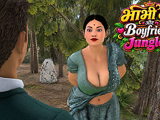 Horny Desi Indian Bhabhi: Hardcore Outdoor Secret Sex with Boyfriend in the Forest English Subtitles